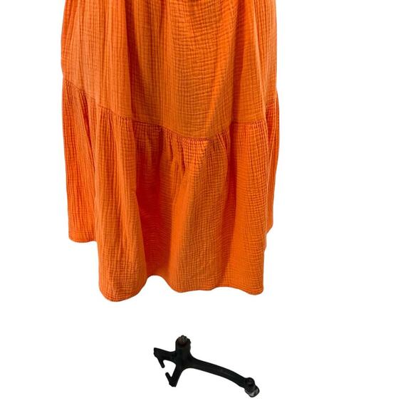 Emilia George Amelia Tiered Minidress Orange Maternity Size‎ Large - Picture 6 of 15